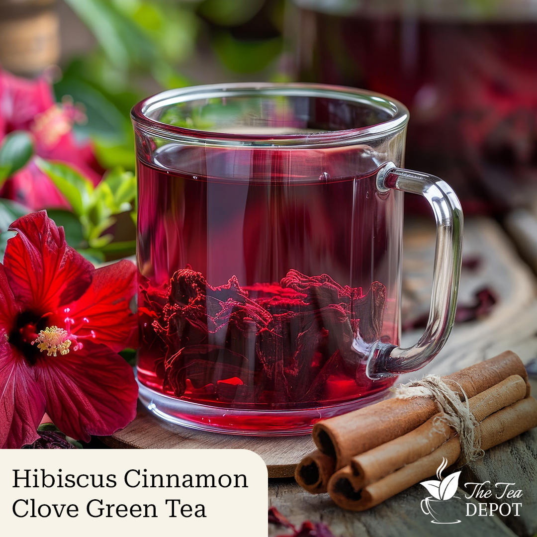Hibiscus Cinnamon Clove Green Tea